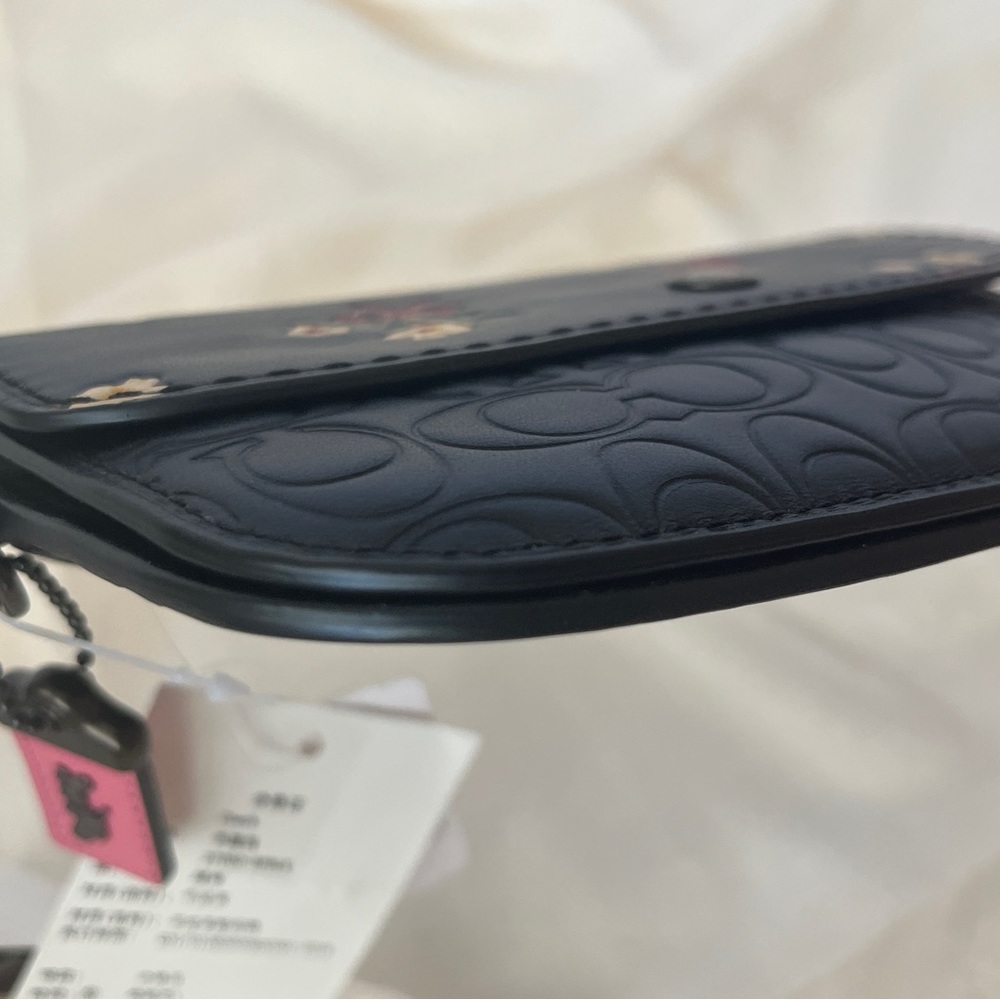 Coach 1941 Black Signature Print With Black Floral Bow Print - Picture 4 of 8